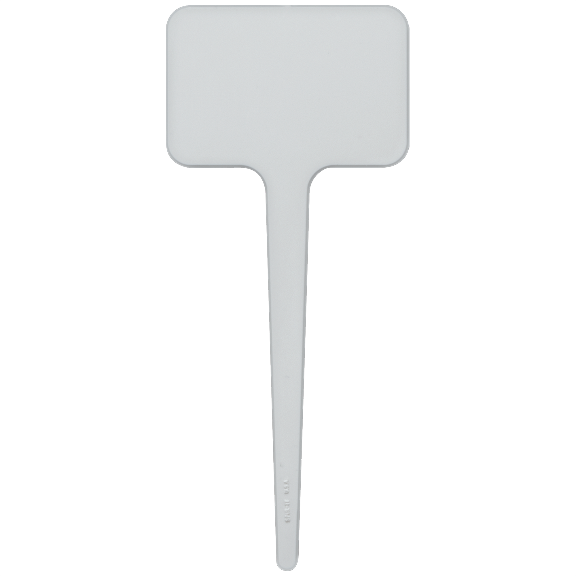 3.5" Rectangle Plastic Food Pick - White 2