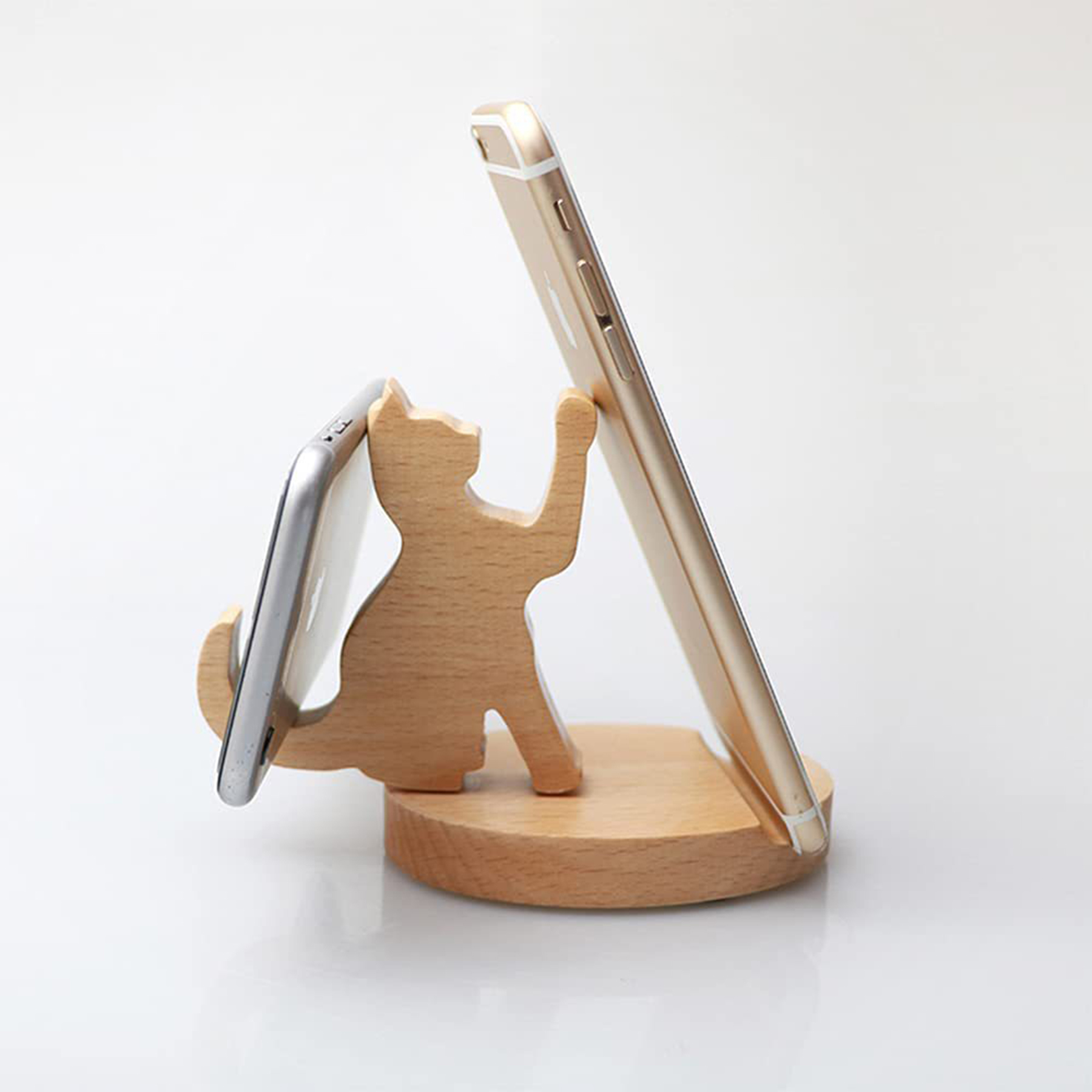 Wooden Desk Animal Cell Phone Stands 4