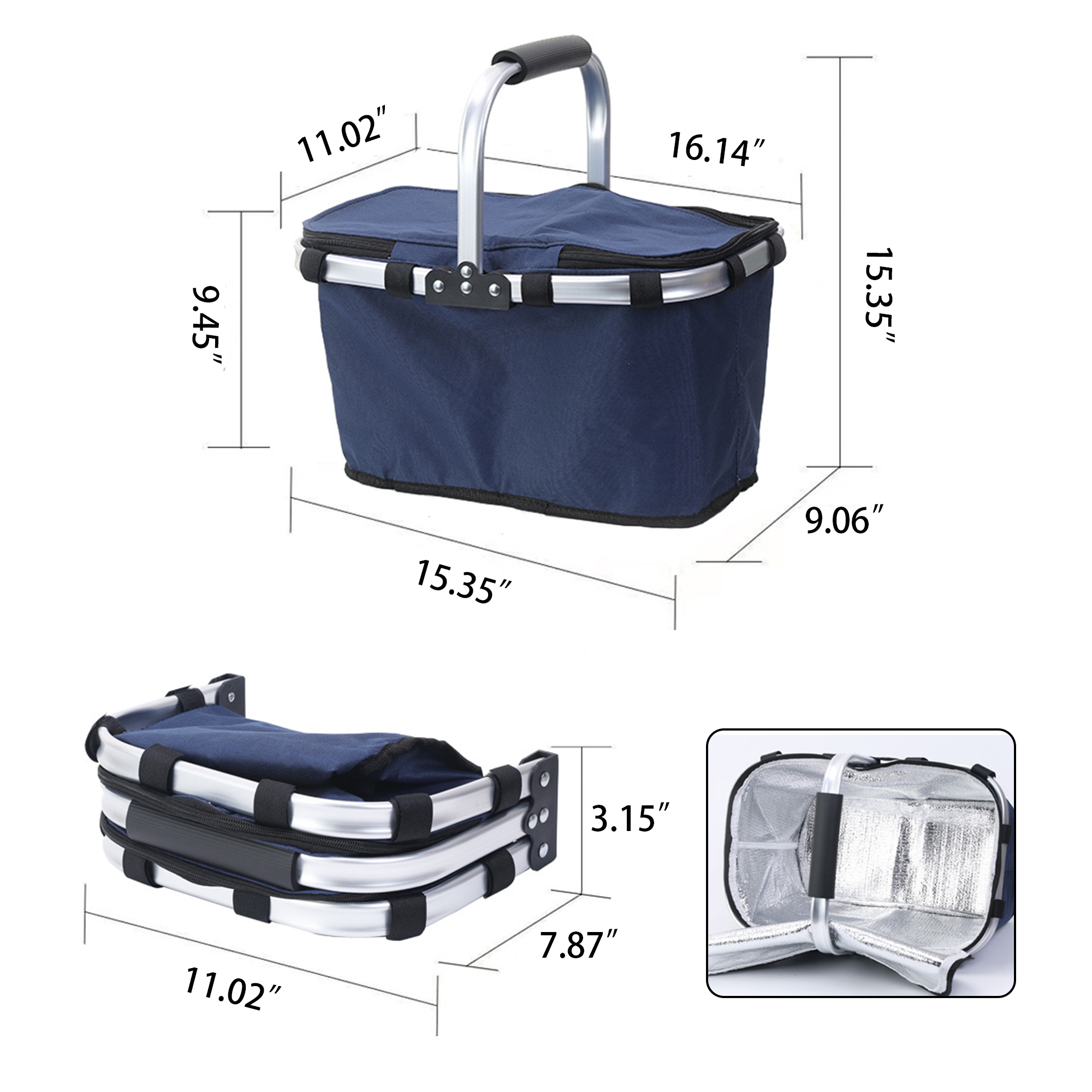 MOQ:1pc Picnic Basket Cooler 1