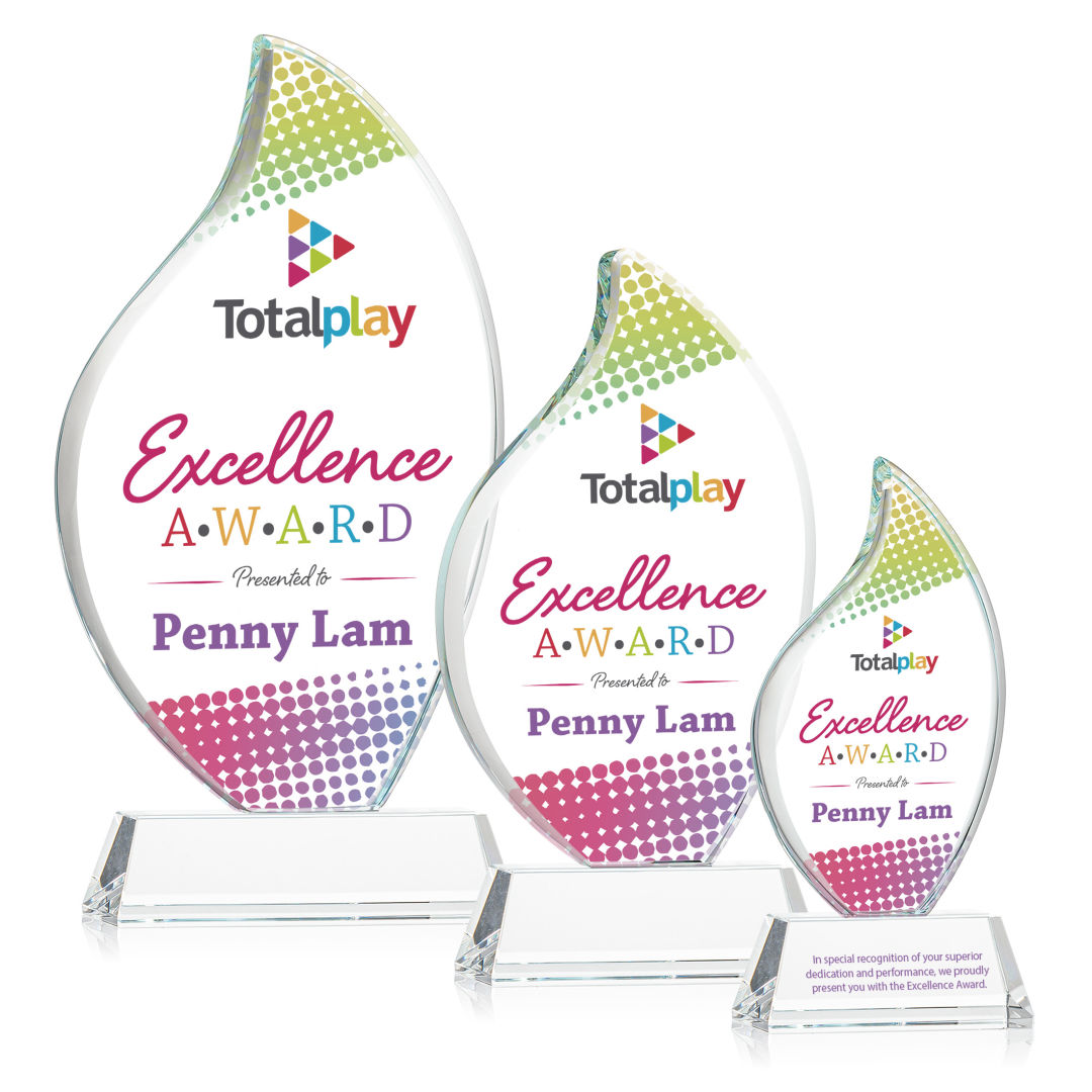 Odessy Flame Vividprint™ Award on Newhaven - Clear 7