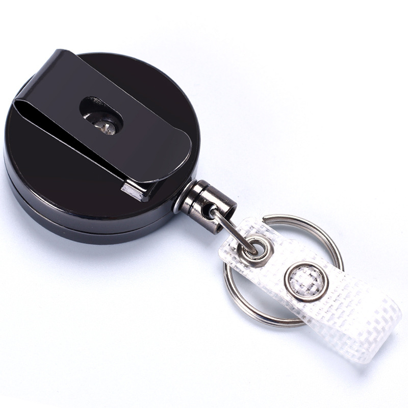 Retractable Badge Reel with Key Ring 4