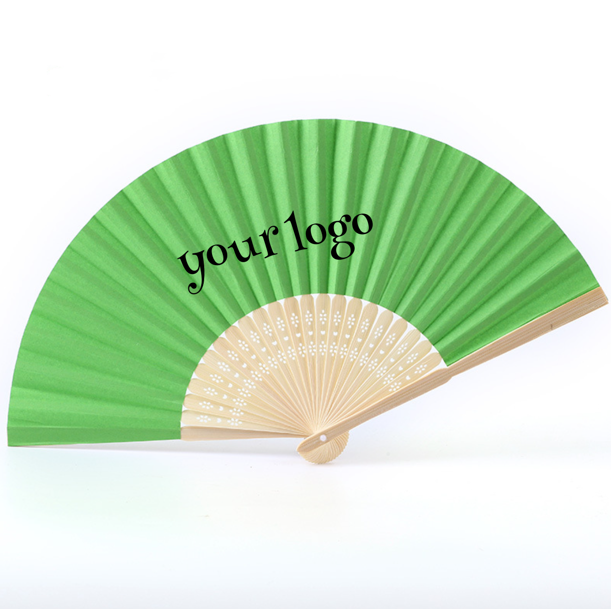 Bamboo Handheld Paper Folded Fans 5