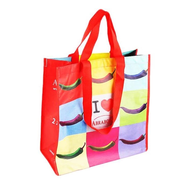 Recycled PET Grocery Tote Bag - 14.5" W x 14.5"H x6.7" D 2