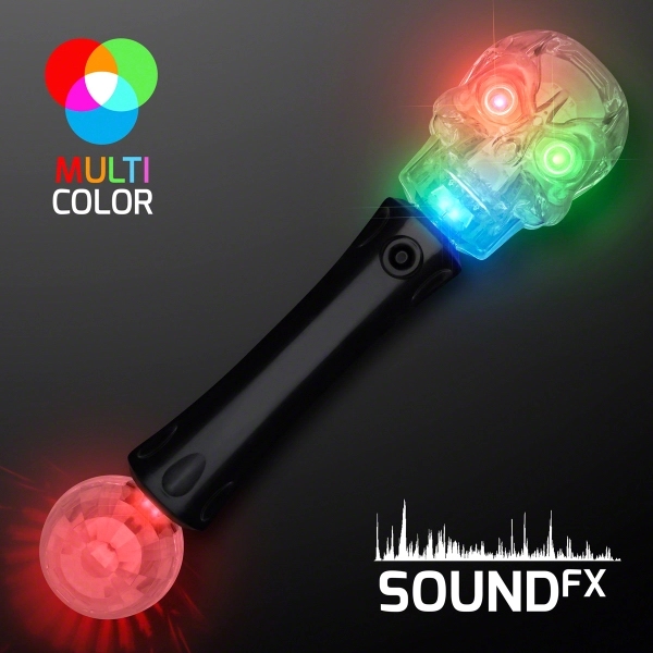 Flashing Skull LED Wand with Sound 3