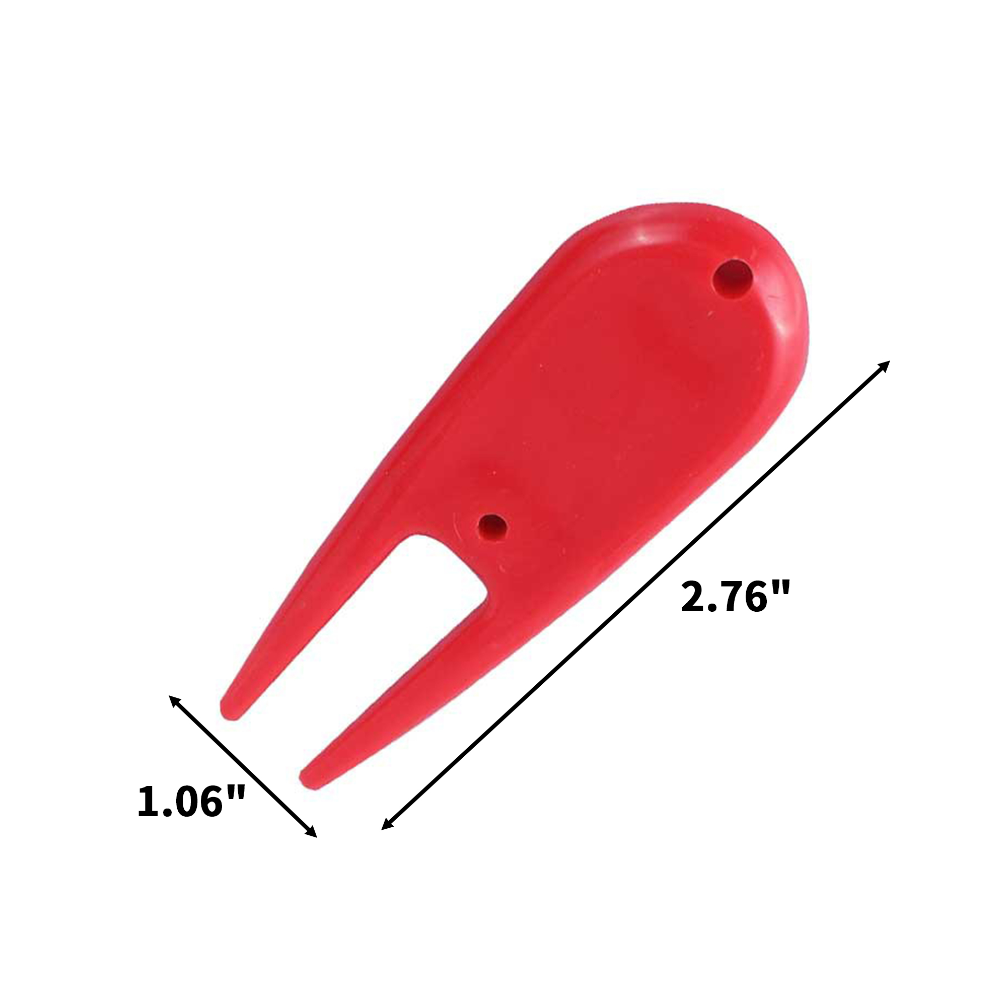 Lightweight Plastic Golf Divot Repair Tool Two Prong 3