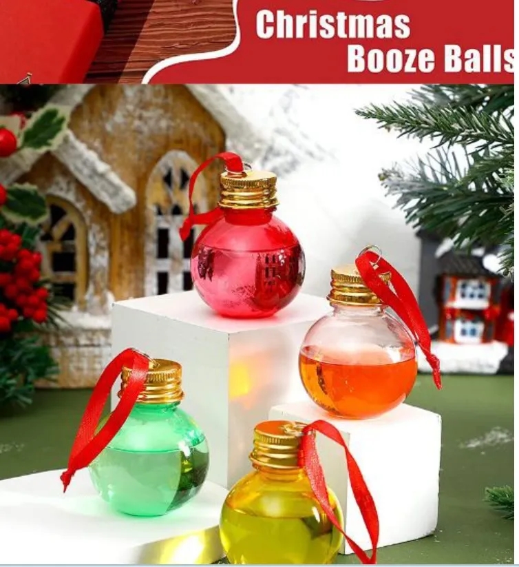 CLEAR PLASTIC CHRISTMAS ORNAMENTS 4