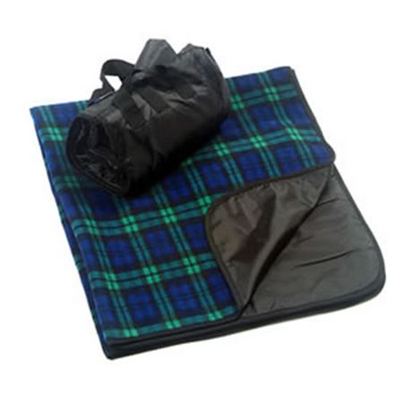 Fleece/Nylon Print Picnic Blanket  1