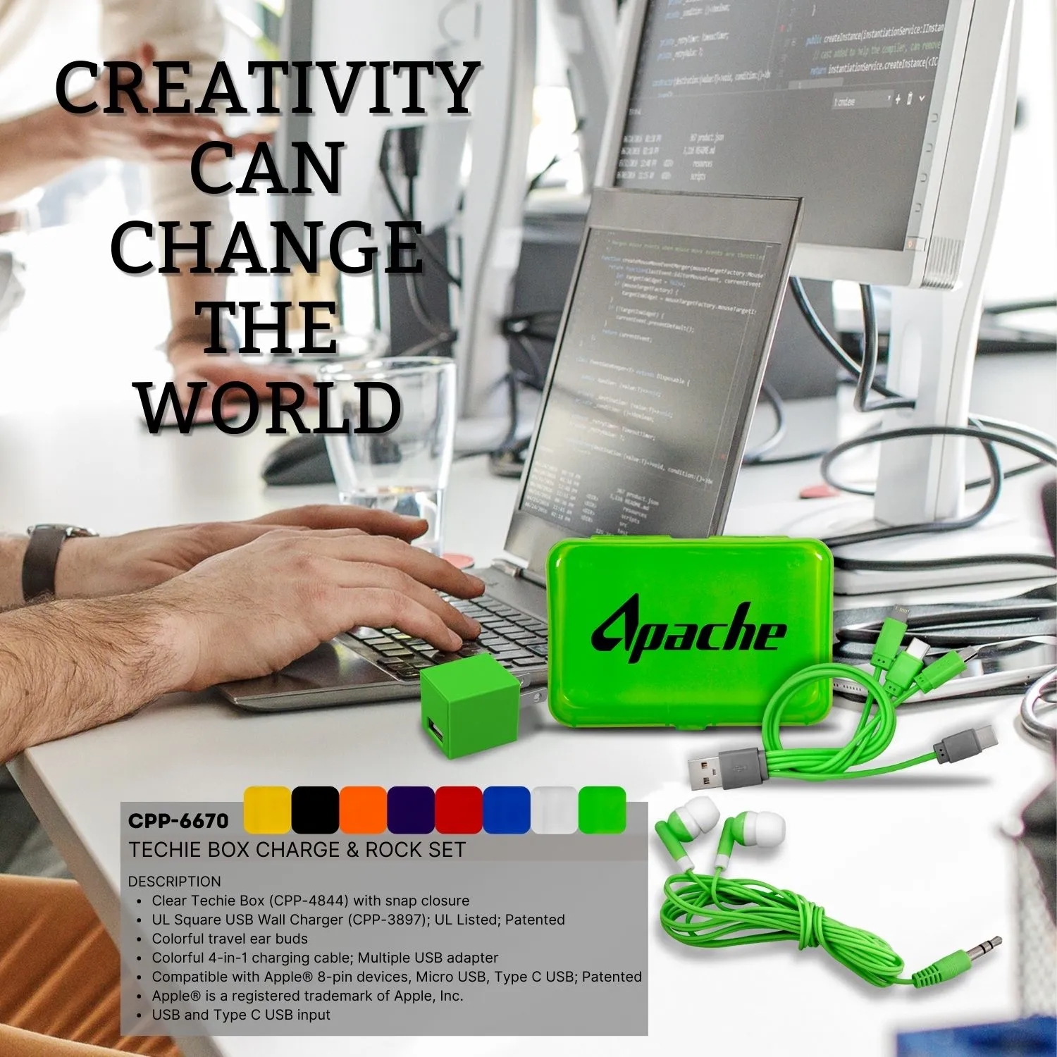 Techie Box Charge & Rock Set 8