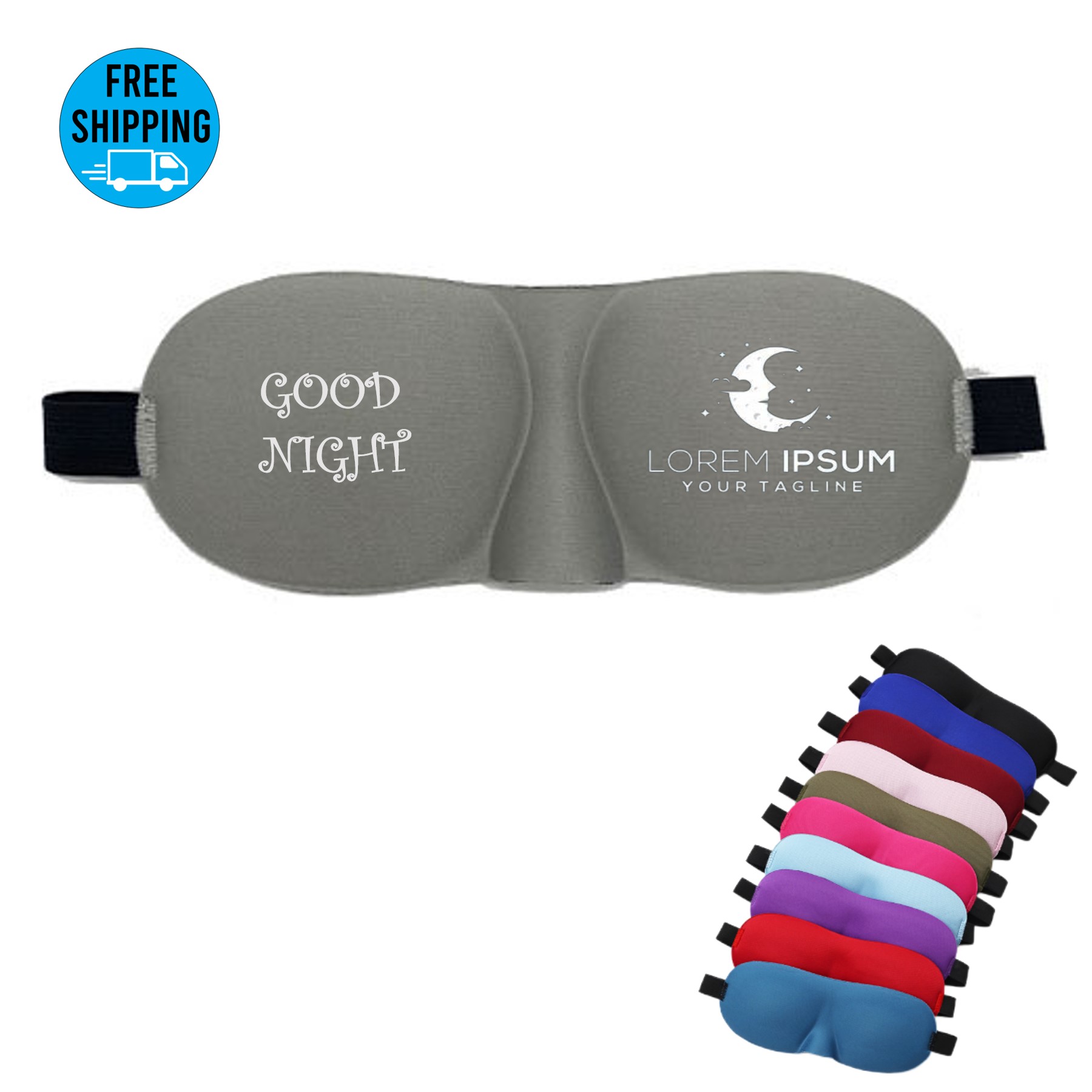 3D sleeping Eye Mask with Nose pad 3