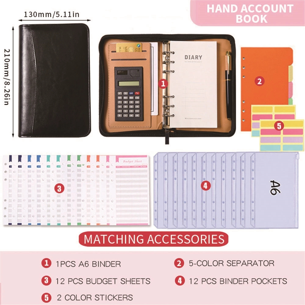 Portable Portfolio with Calculator Binder 1