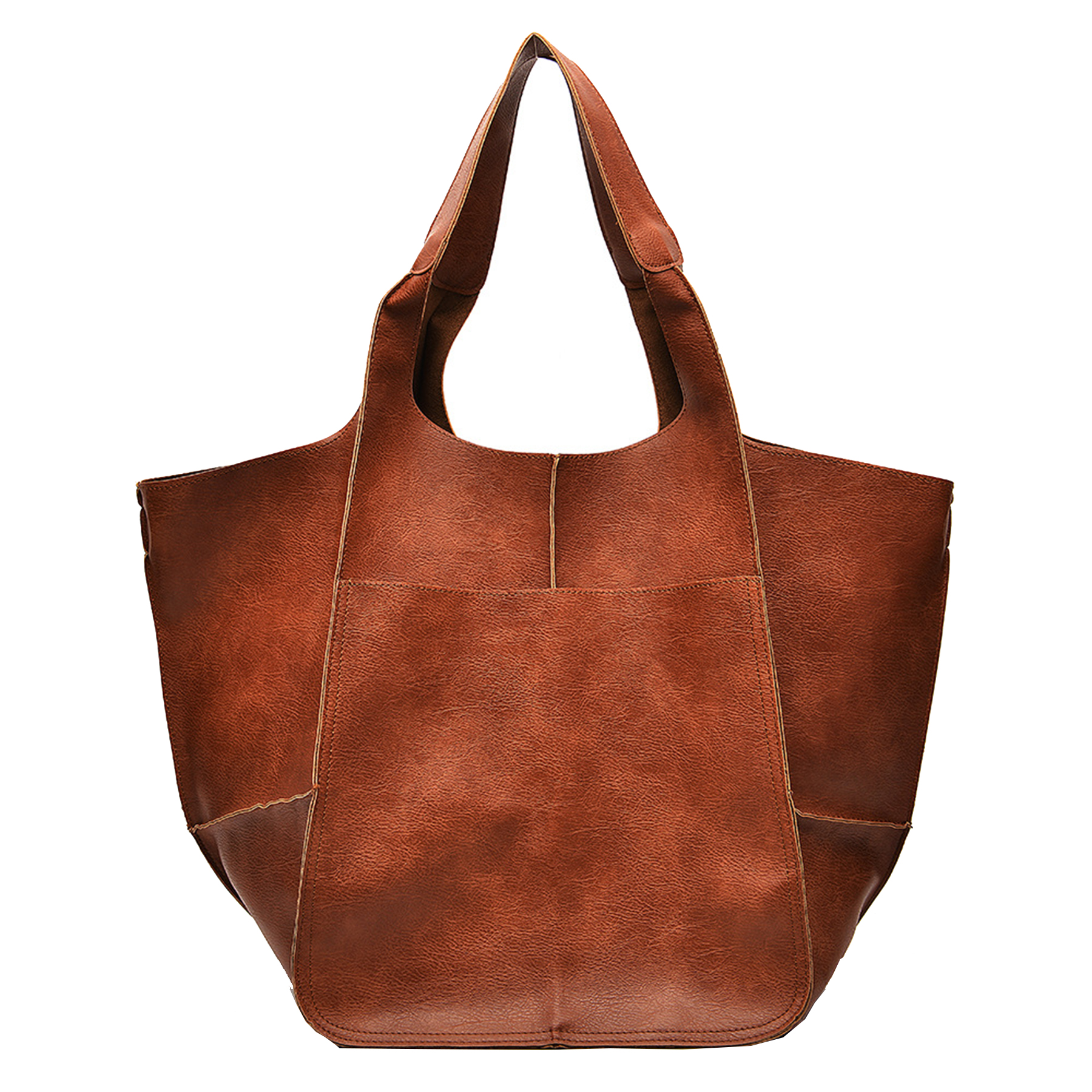Large PU Leather Satchel Tote Shoulder Bags 16