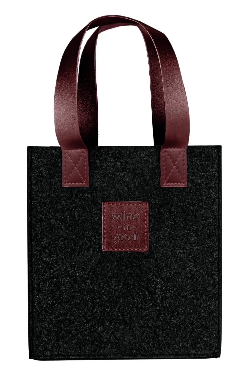 4-Bottle Felt Wine Tote 10