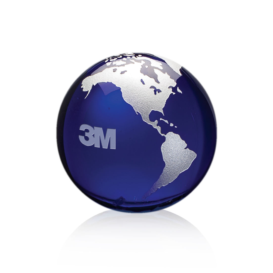 Globe Paperweight - Blue 12
