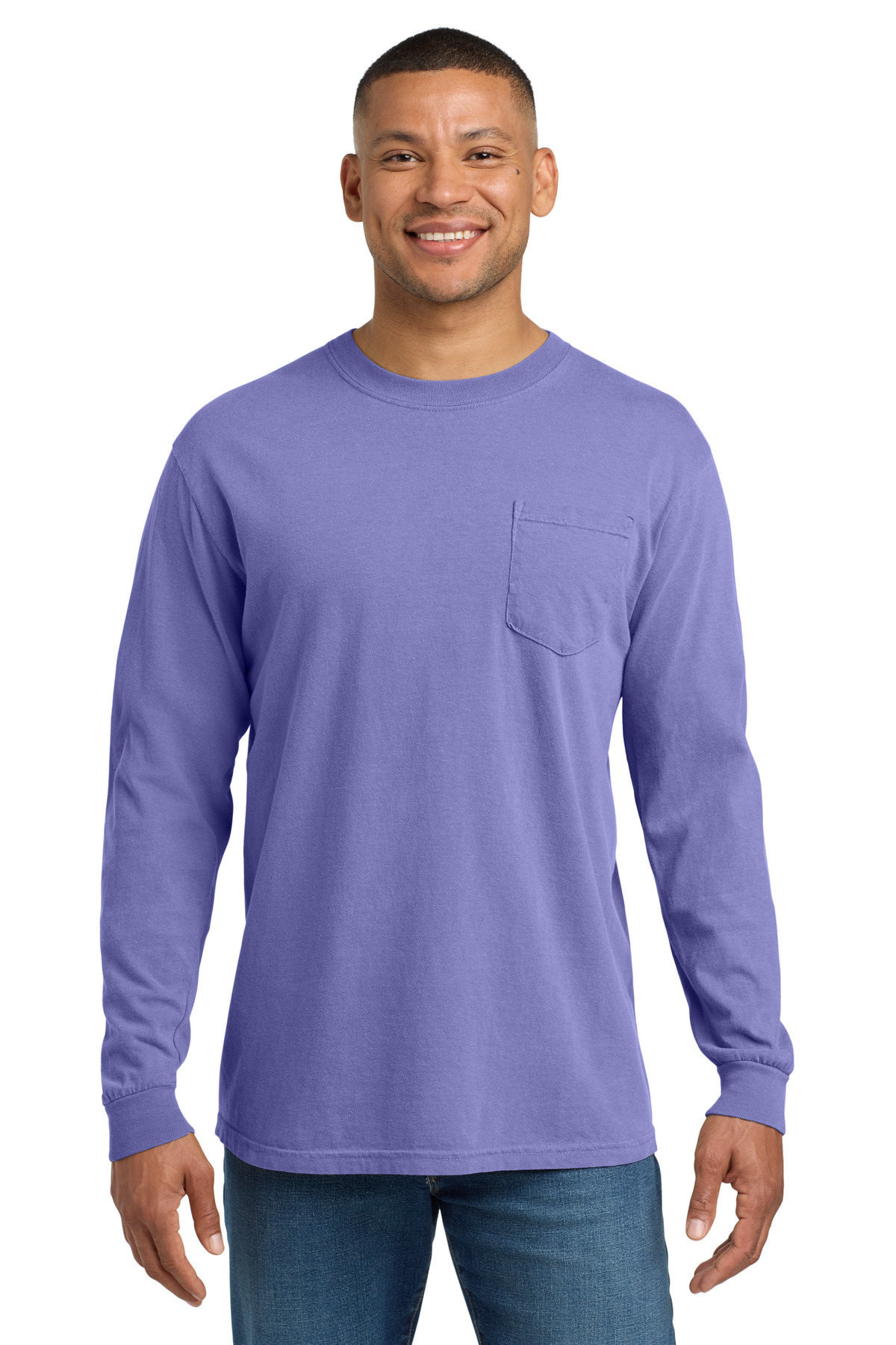 COMFORT COLORS Heavyweight Ring Spun Long Sleeve Pocket Tee. 4410 71