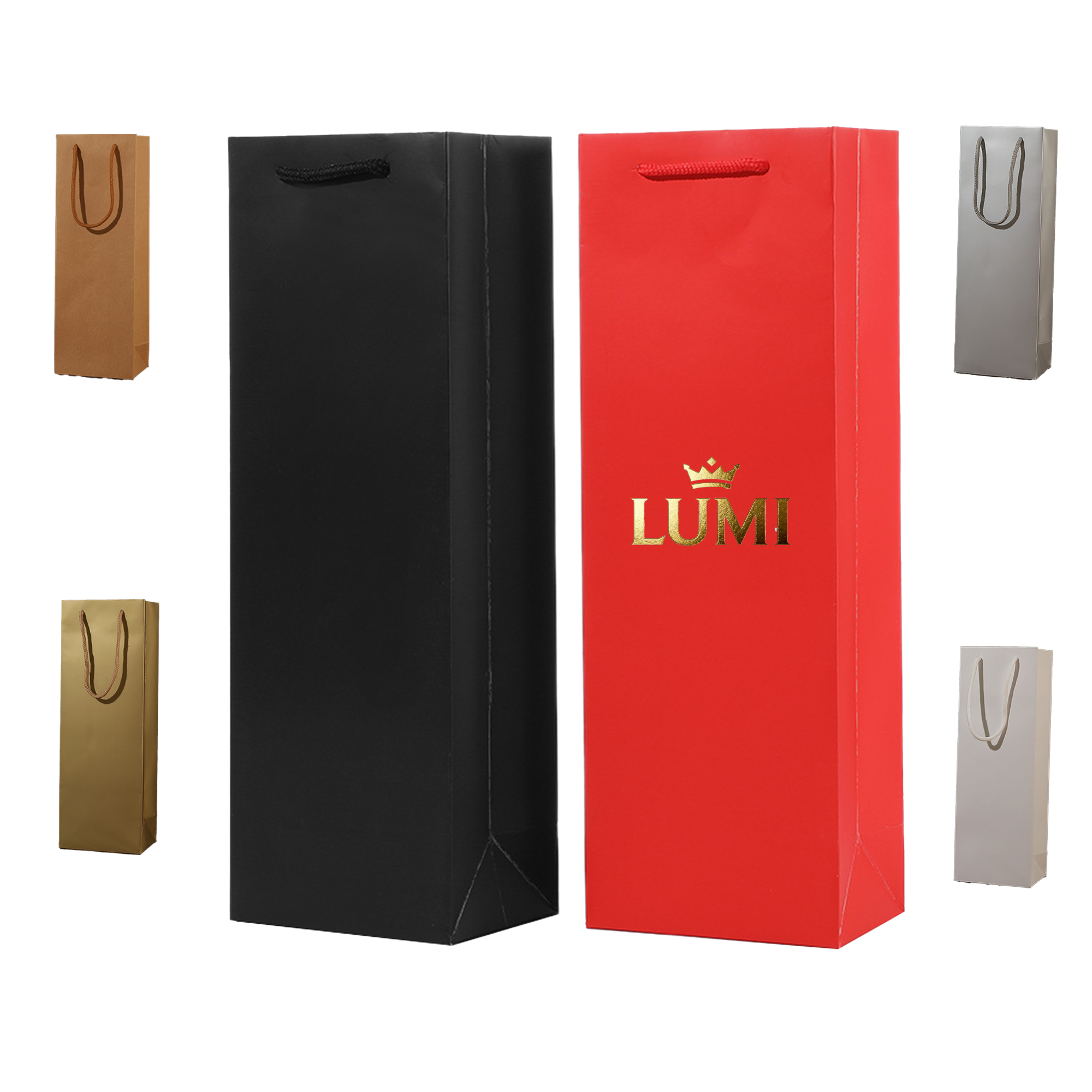 MOQ50Wine Gift Paper Tote 3