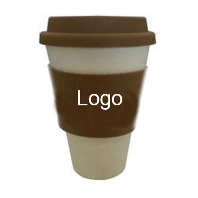 Promotional 16Oz Plastic Cup with Silicone Lid and Sleeve 2