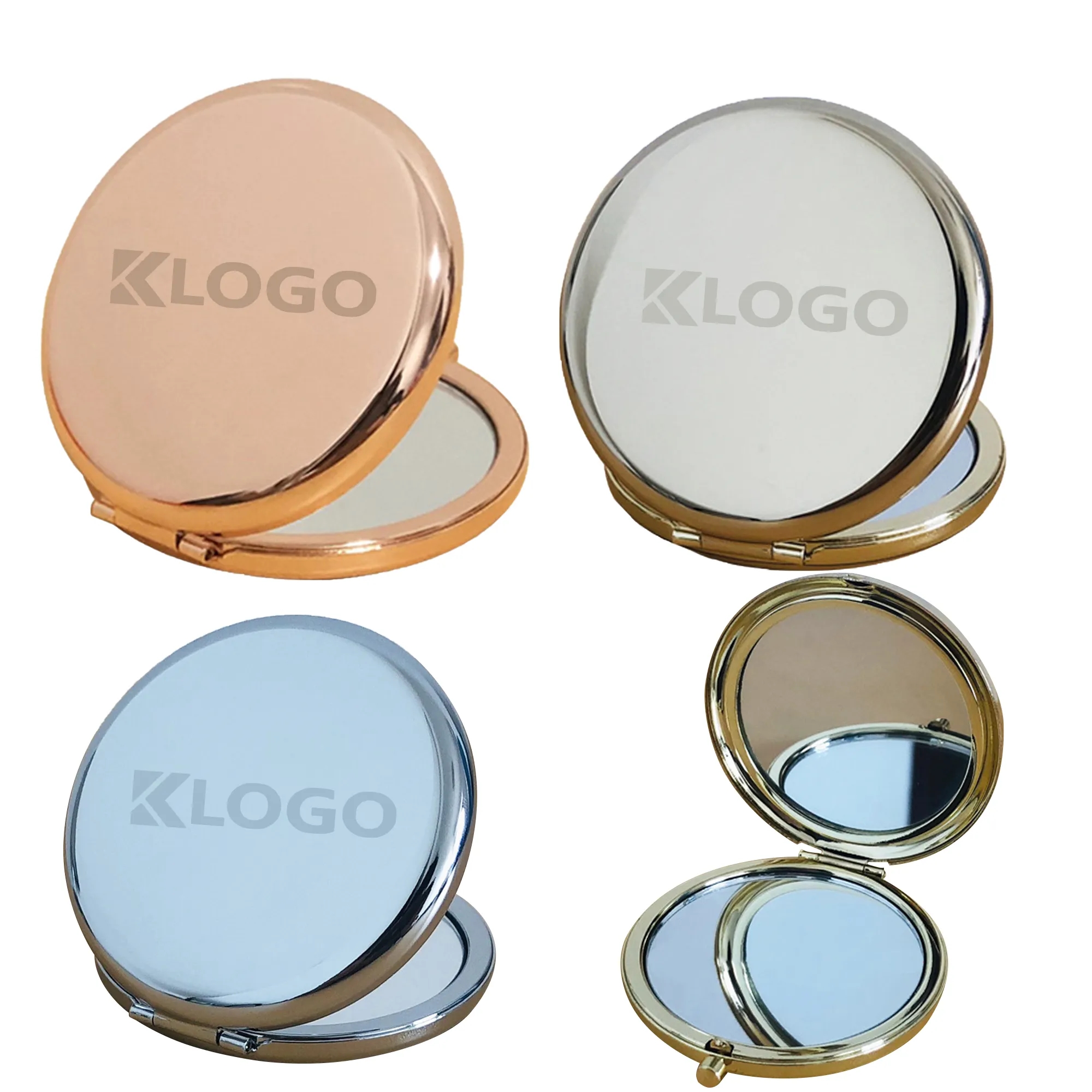Compact Cosmetic Mirror For Purse Metal 3