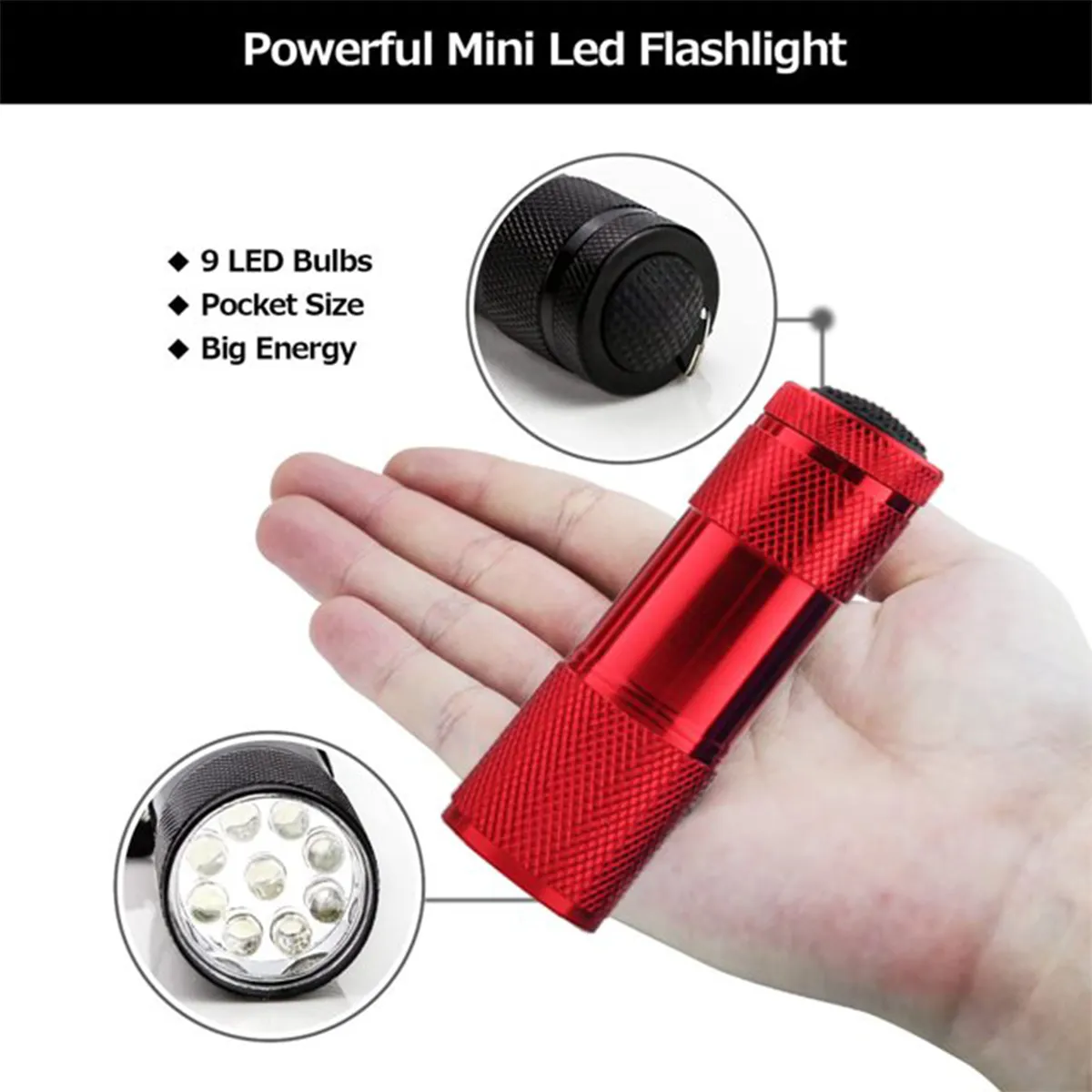 High Luminous Intensity Portable Ultra Violet Flashlight 11