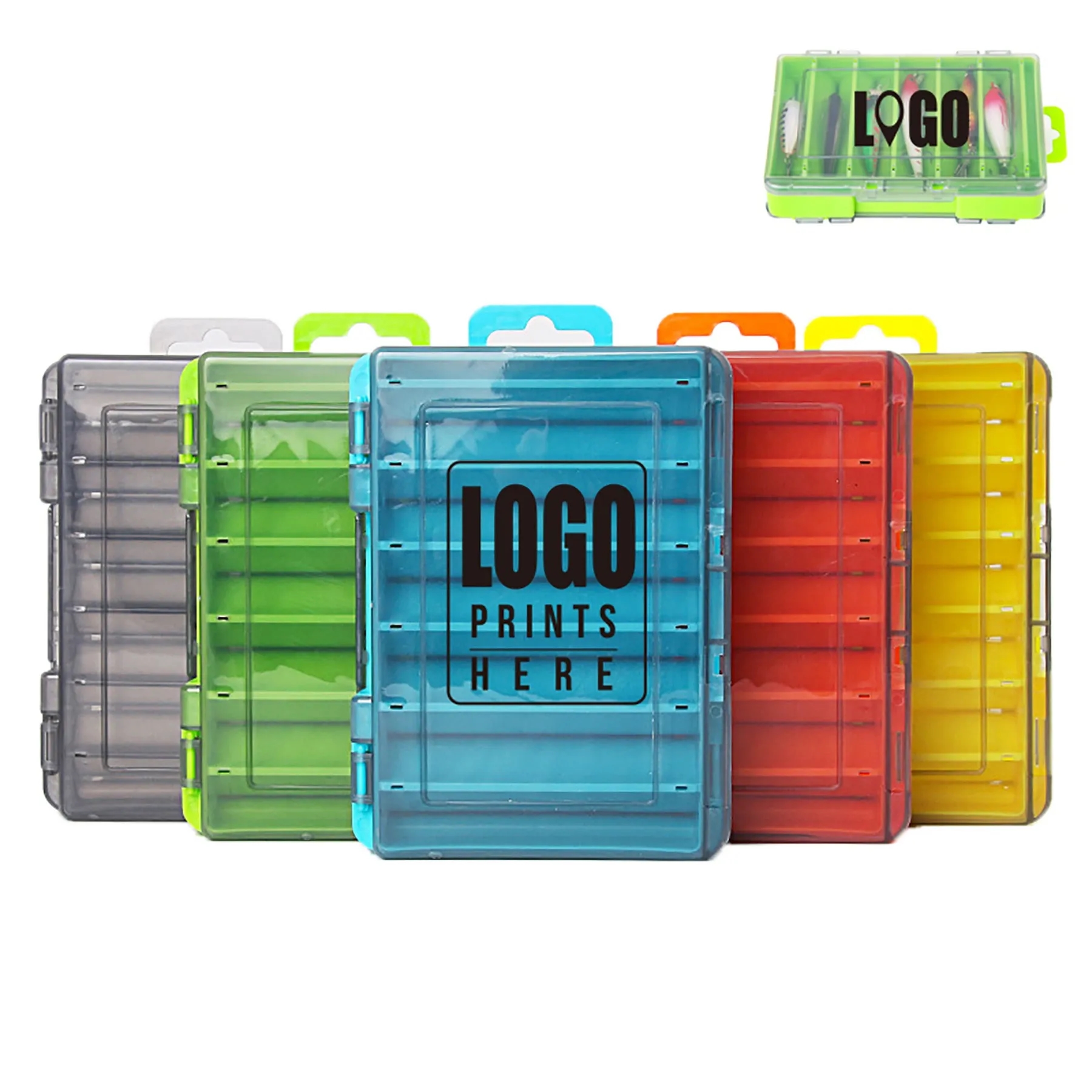 Plastic Lure Double Sides Tackle Box 9