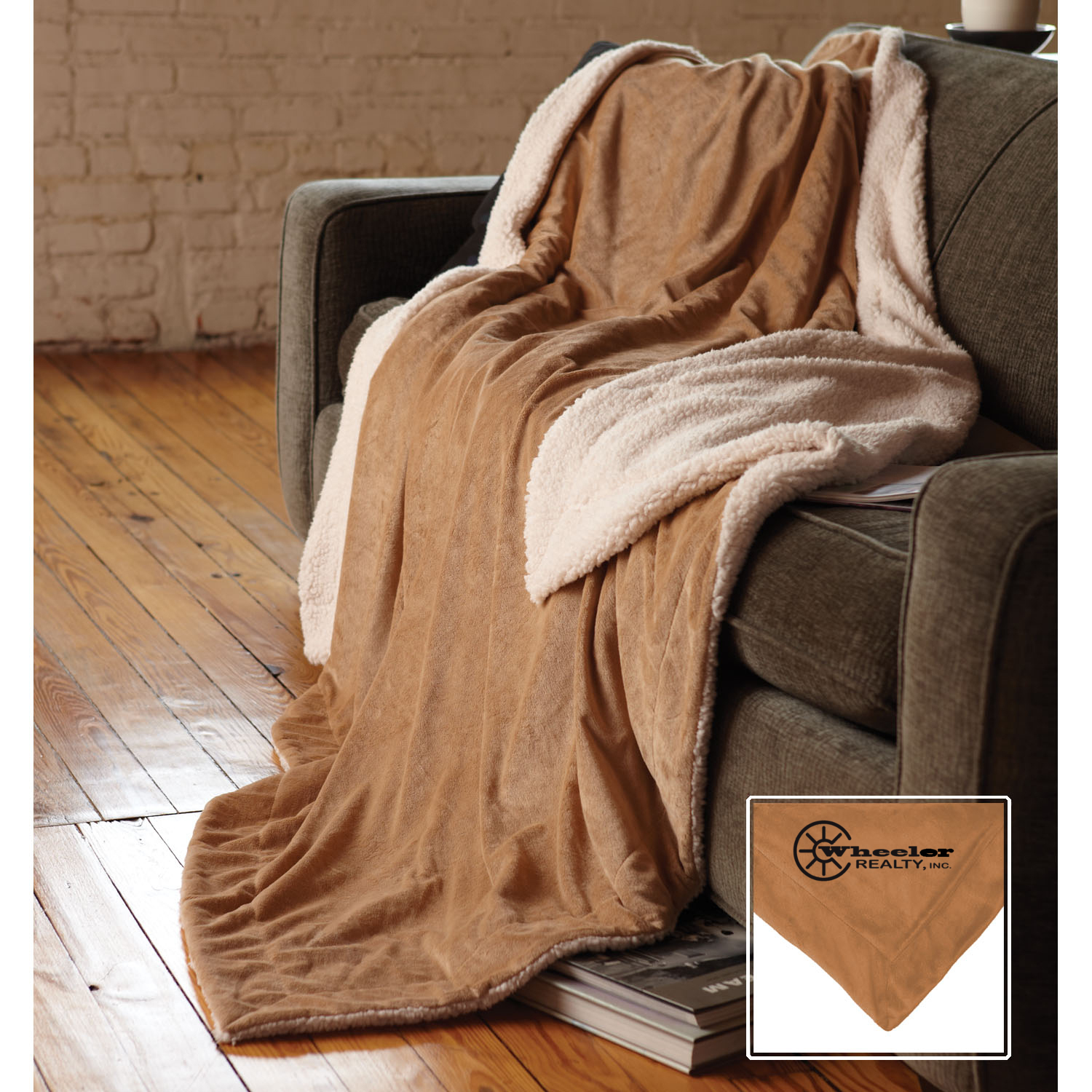 Oversized Micro Mink Sherpa Blanket 12