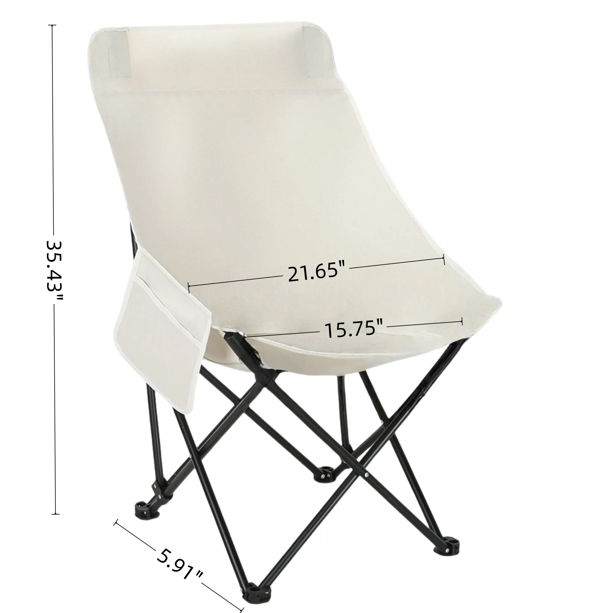 Compact High-Back Folding Chair for Outdoor Adventures 4