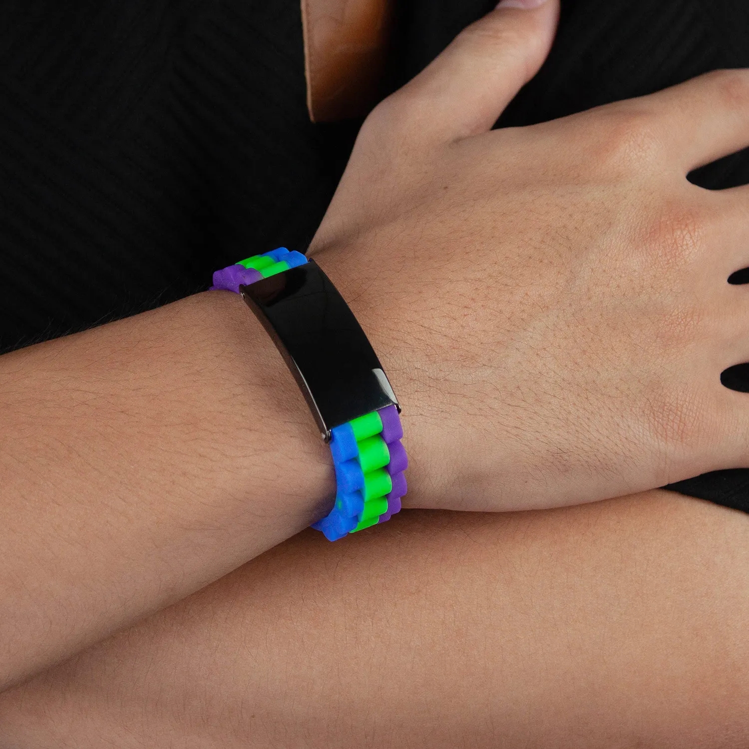 Stainless steel silicone bracelet 7