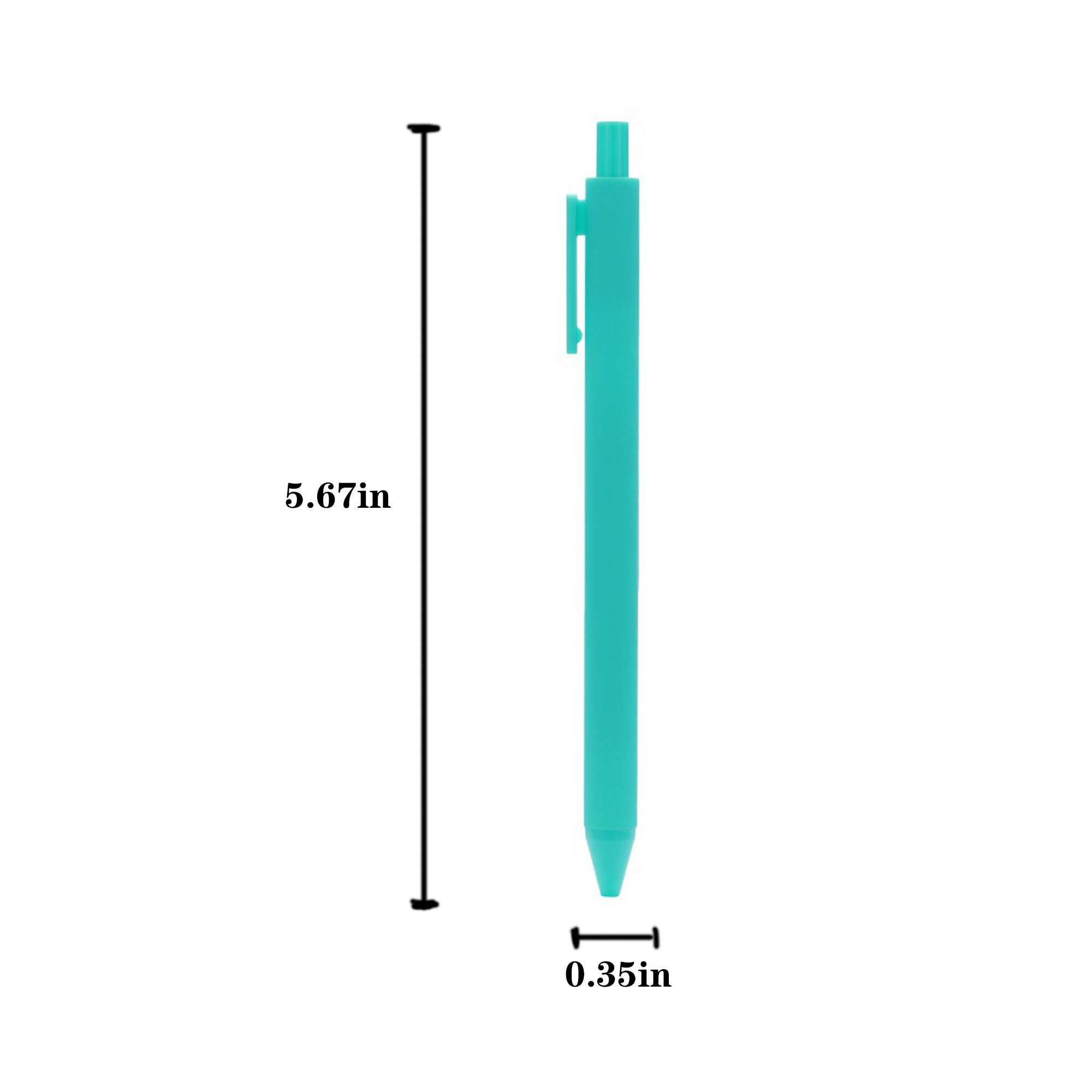 Colorful Push Action Ballpoint Pens 2