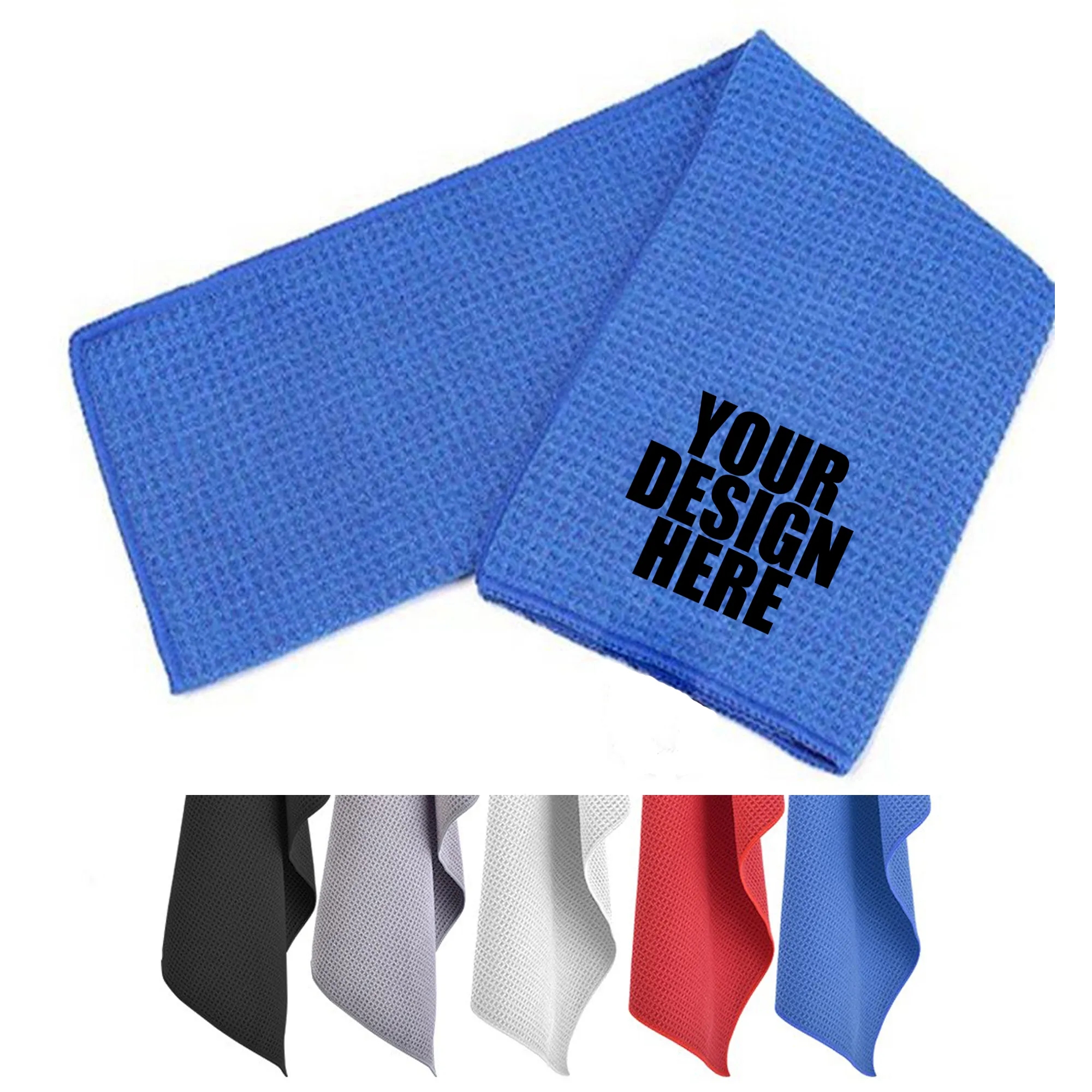 19.7" x  11.8"  Golf Waffle Towel 1