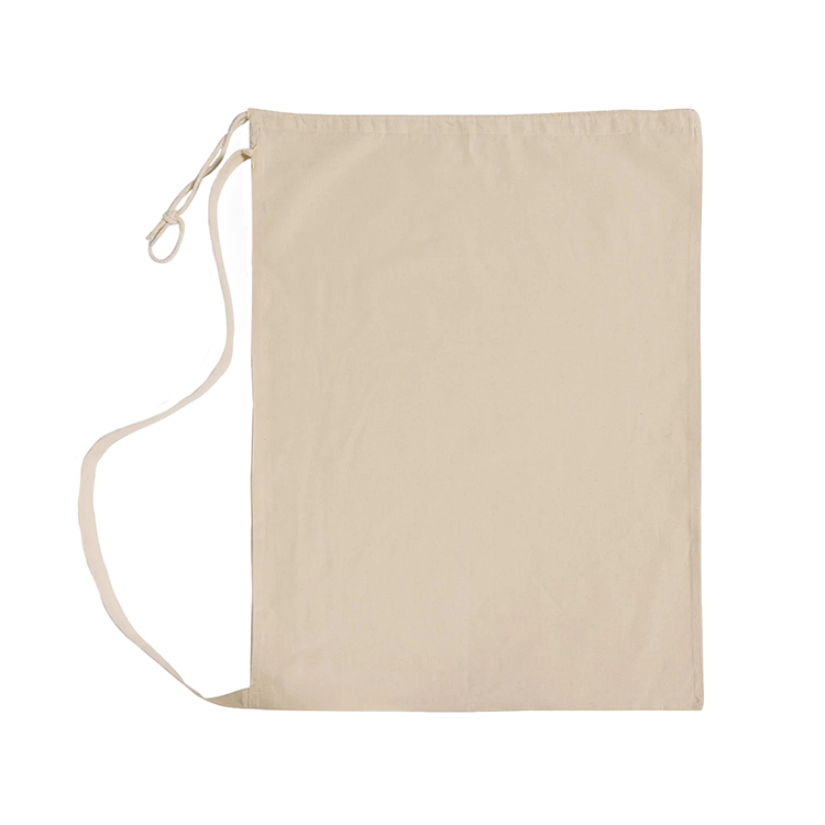 Linden Bay Cotton Cinch Laundry Bag, custom drawstring bag with logo imprint 4