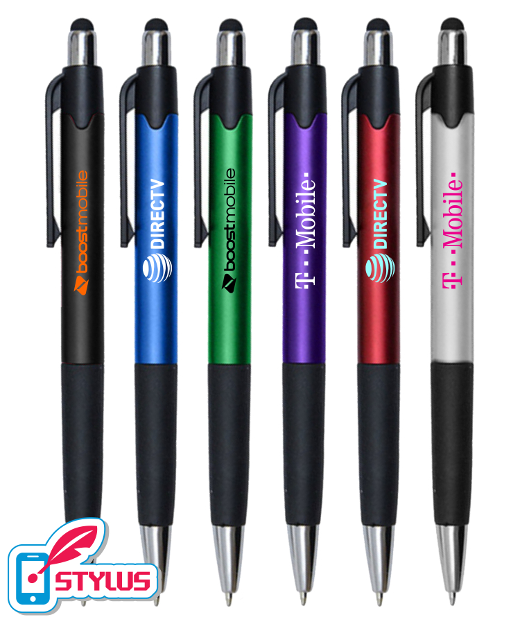 "Plushy" Stylus Click Grip Pen 8