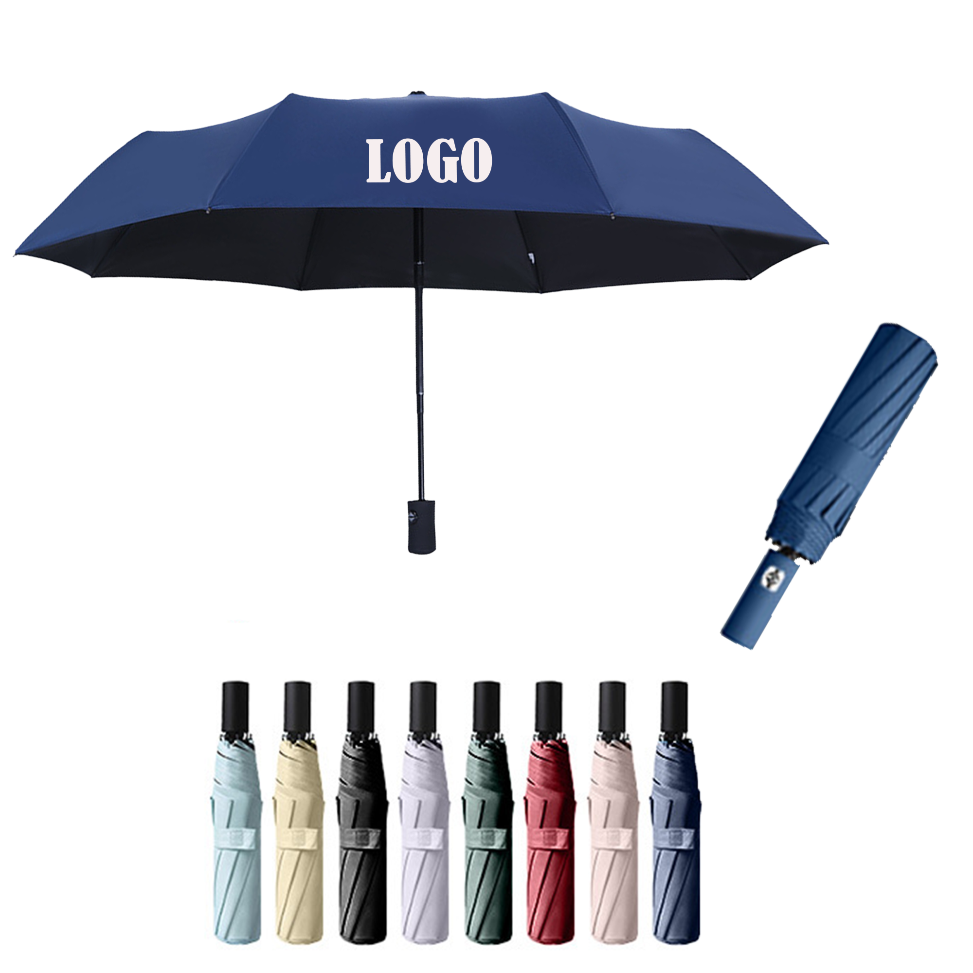 Portable 8-Rib Automatic Umbrellas For Travel MOQ10 3