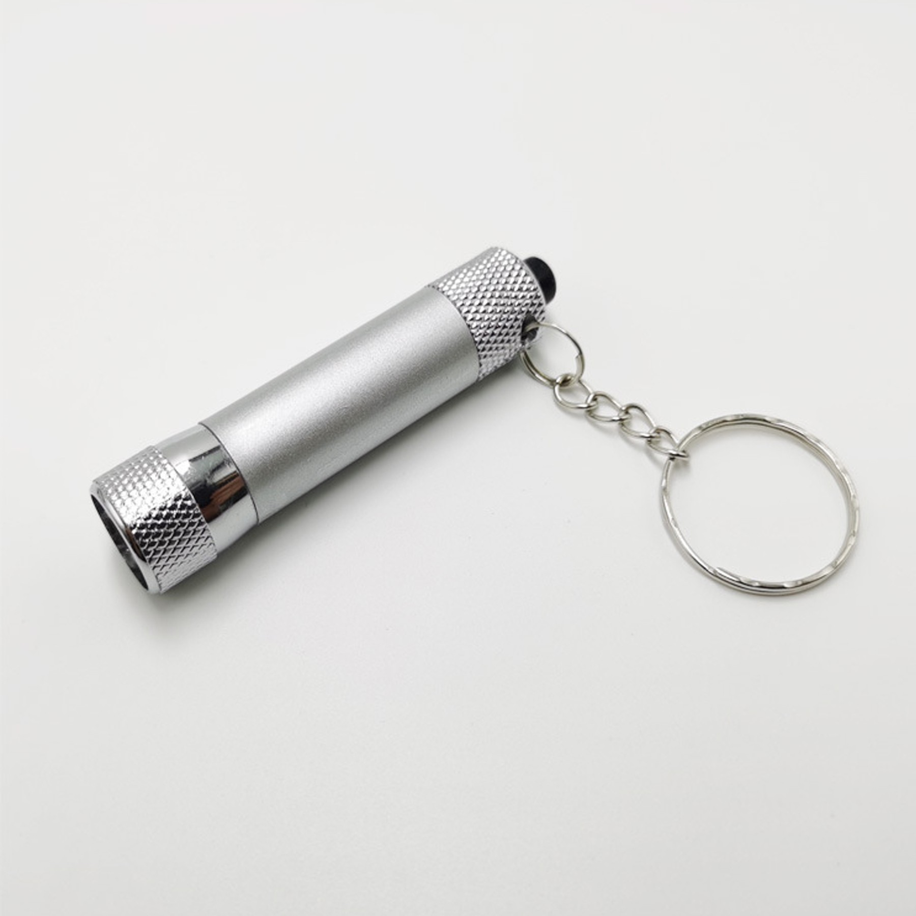 Bright Aluminum Alloy Flashlight With Keychain 2