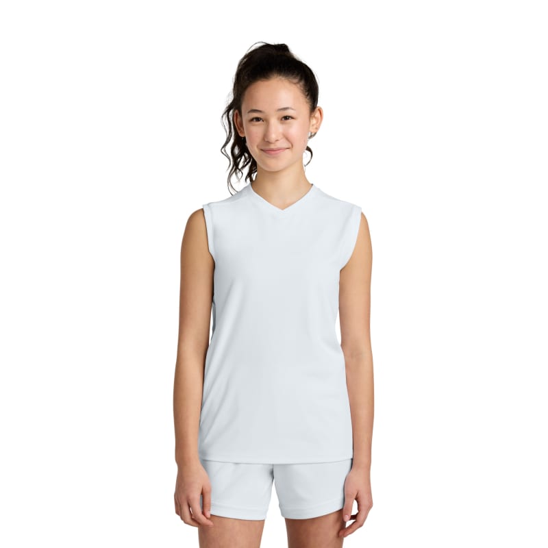 Sport-Tek Youth Club Sleeveless V-Neck 3