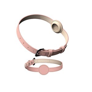 Airtag PU Leather Pet Collar With Adjustable Strap 7