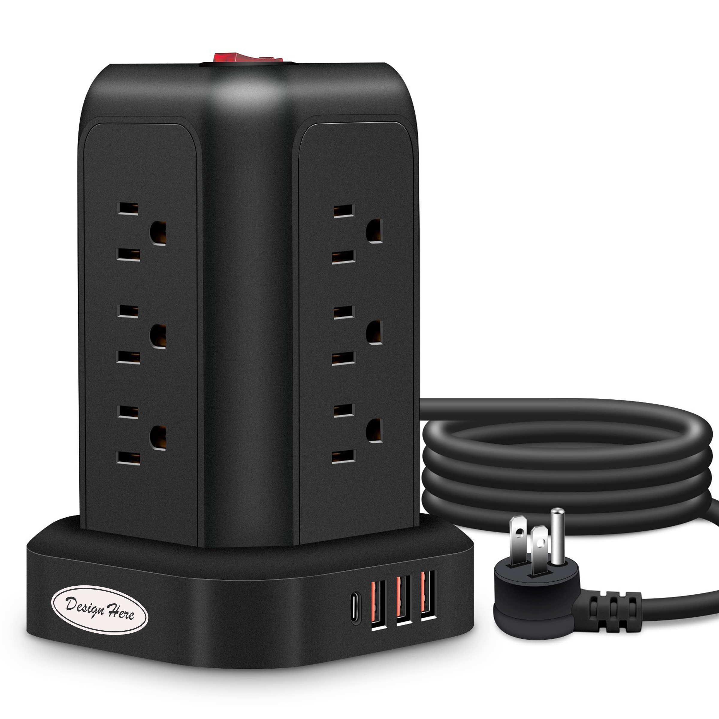 Power Strip with 12 Outlets & 4 USB Ports 5