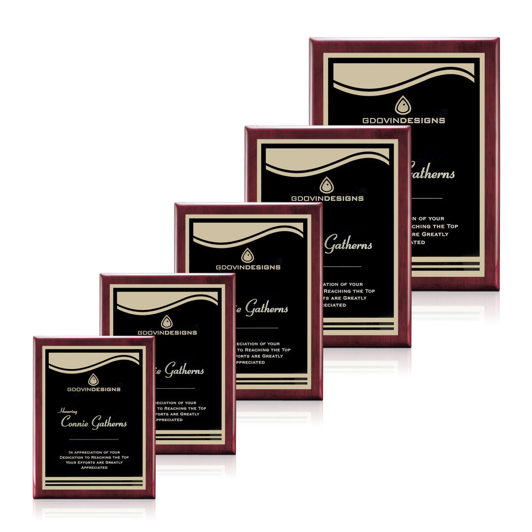 Oakleigh/Marietta Plaque - Rosewood/Black 2