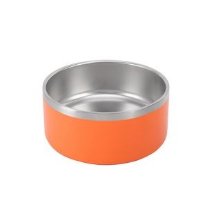 32oz Double Walls Steel Pet Food Bowl 4