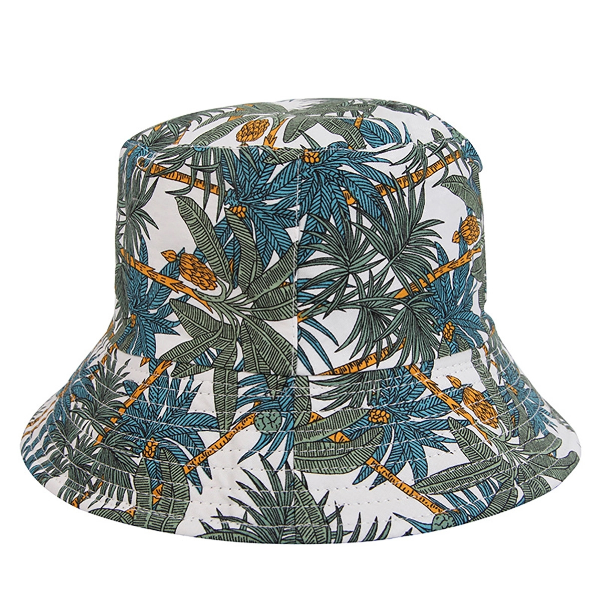Packable Reversible Printed Fisherman Bucket Sun Hat 2