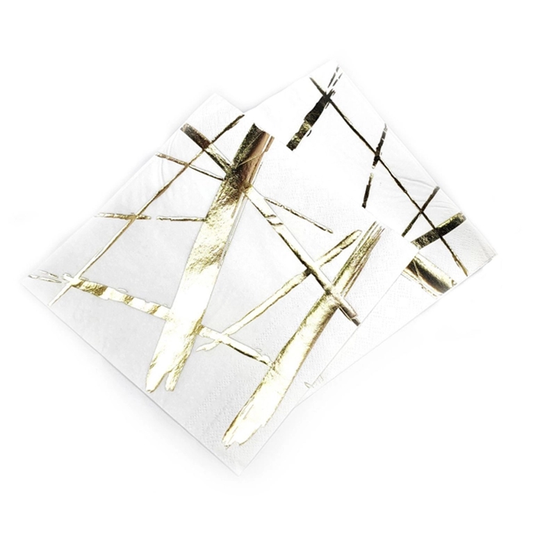 Custom Gold Stamping Disposable Paper Napkins 4