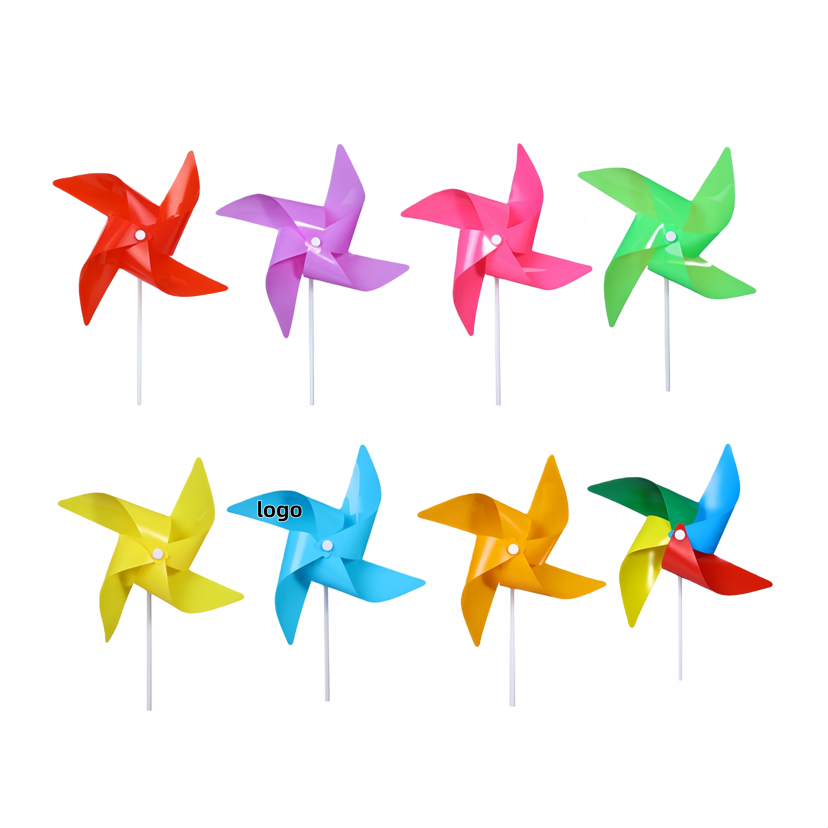 Bright PVC Garden Windmill Decor 2