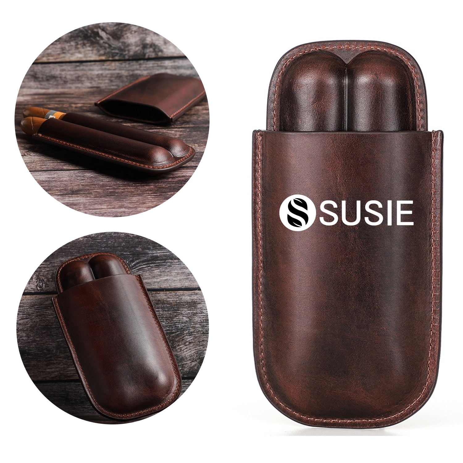 Leather Cigar Case 1