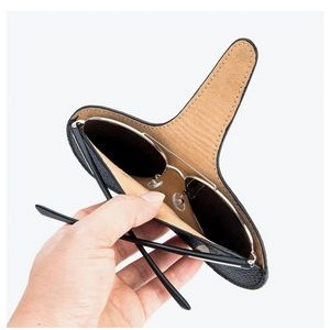 Portable Soft Genuine Leather Glasses Case 2