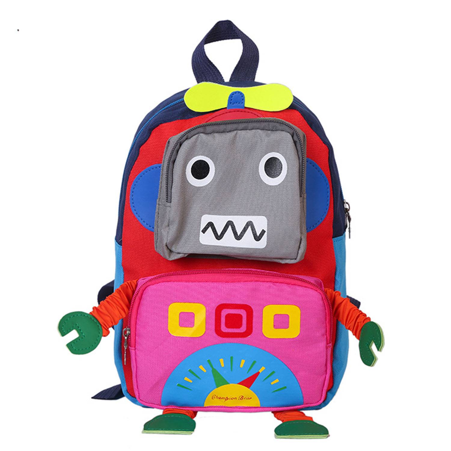 Oxford robot Kindergarten Kid's Backpack 4