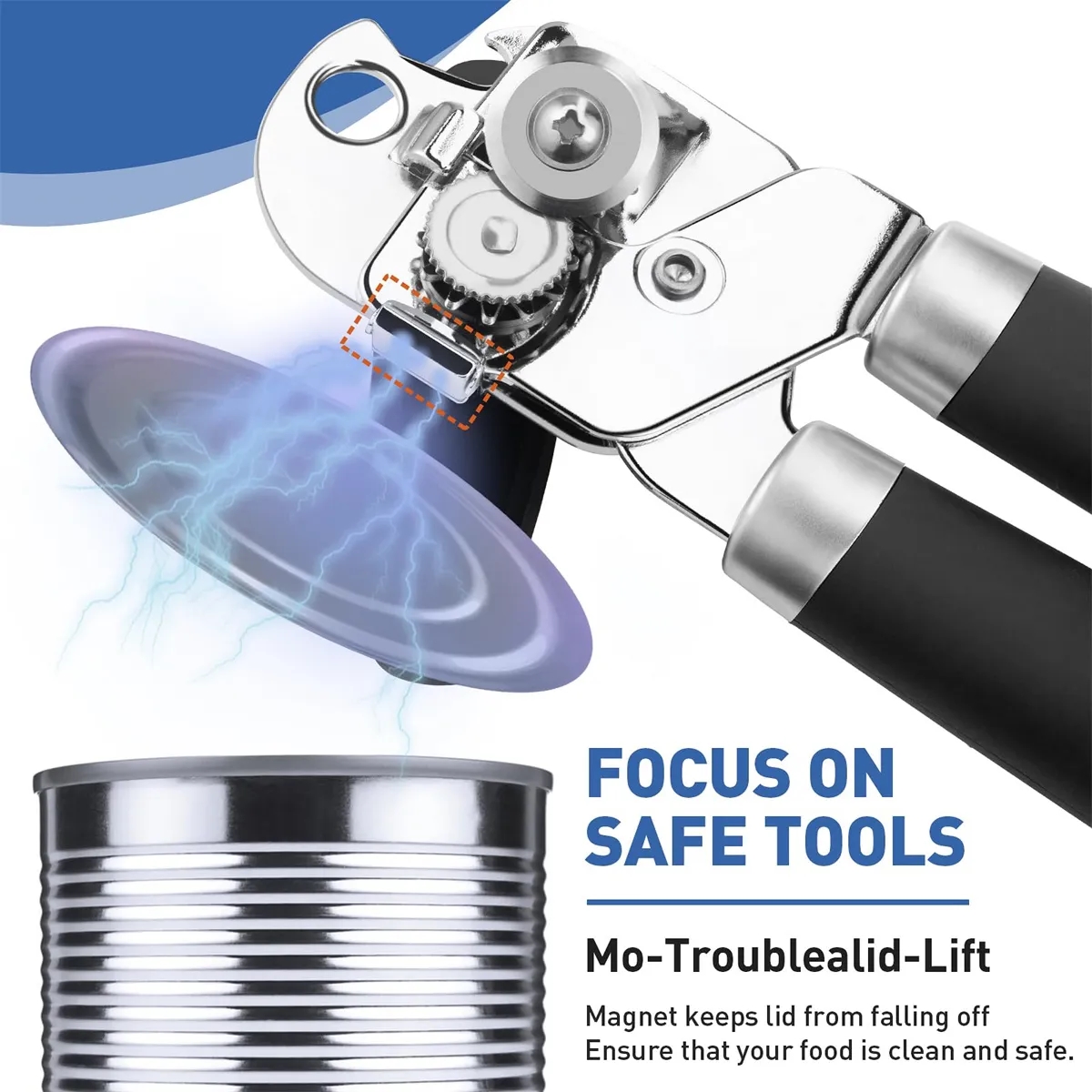 Stainless Steel  Handheld Strong Heavy Duty Can Opener 7