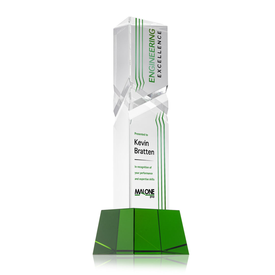 Oakham VividPrint™ Award on Robson Base - Green 7