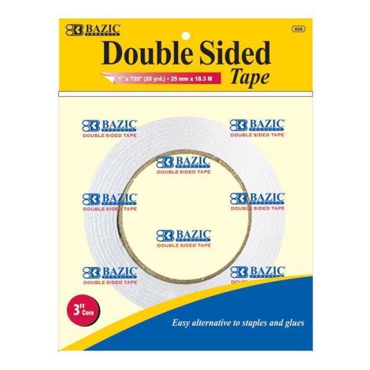 Double Sided Tape Rolls - 1" x 20 Yards 2