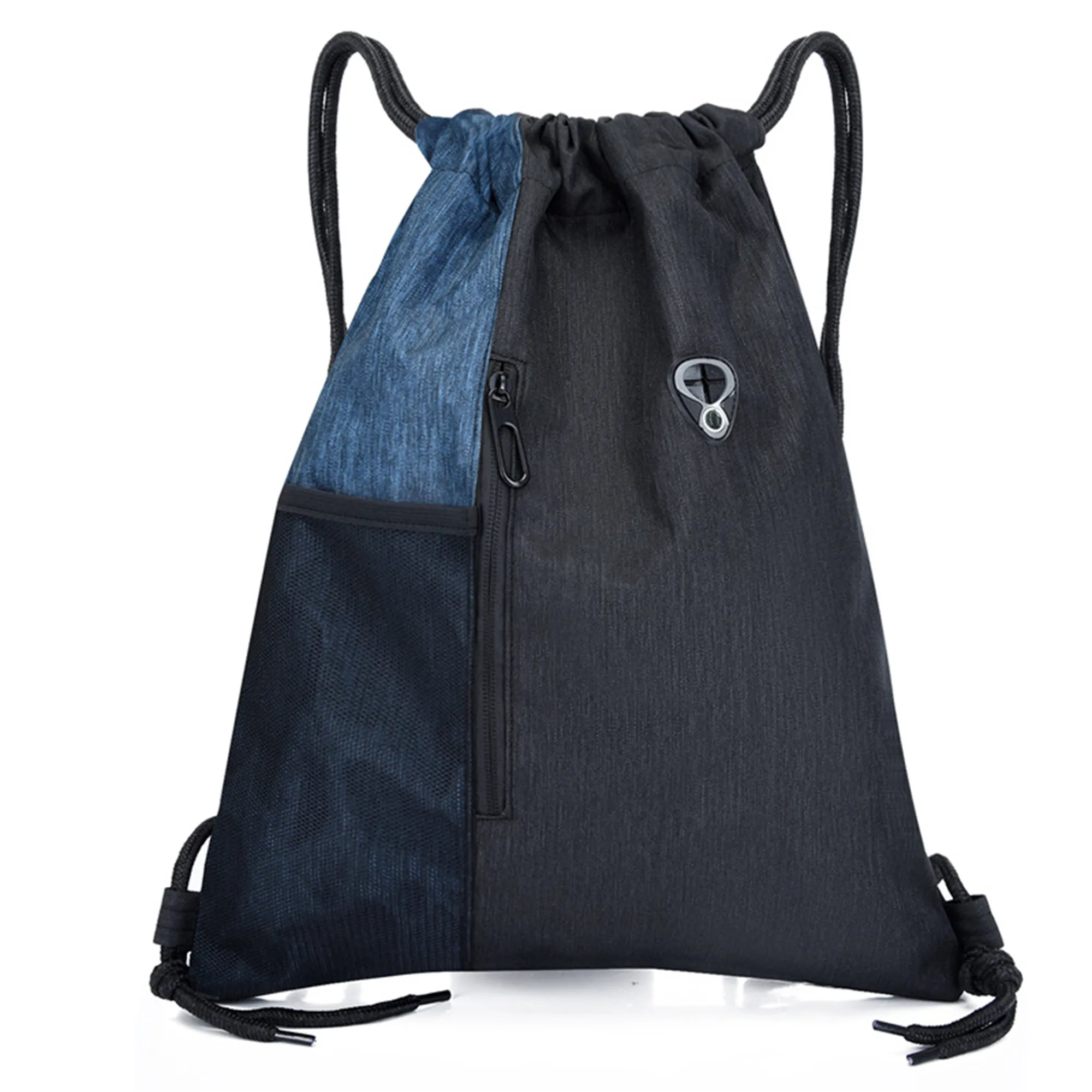 MOQ50 Nylon Colorblock Drawstring Bag 5