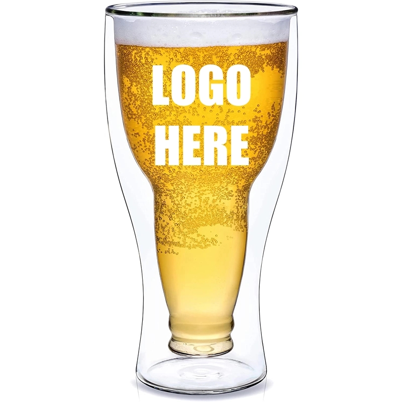 Custom 12 oz Insulated Double Wall Mug Beer Glass 8