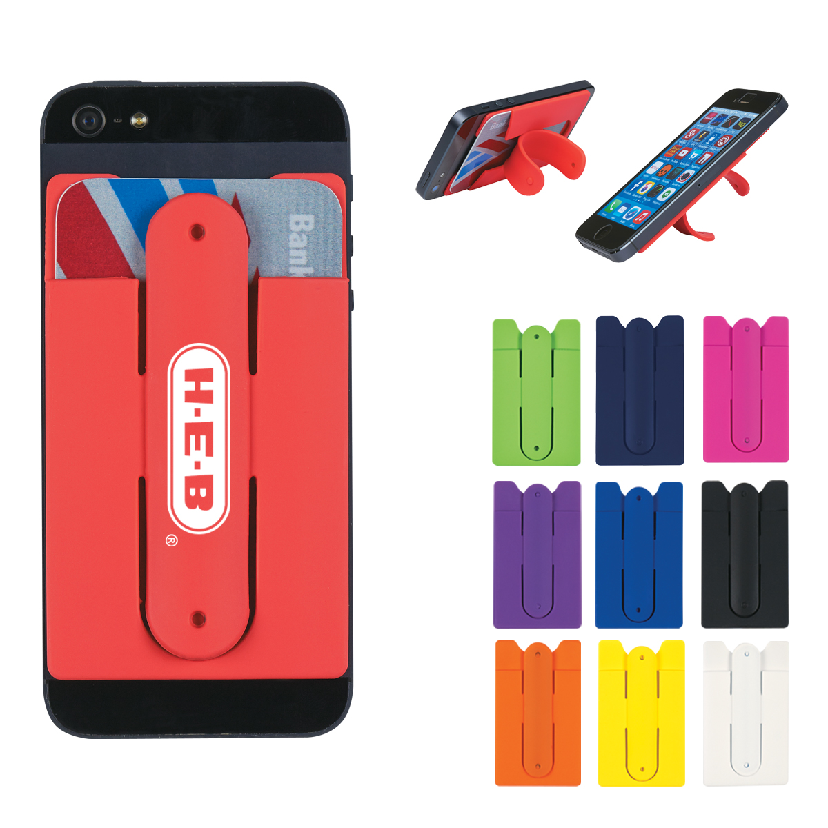 Silicone Phone Wallet With Stand 20