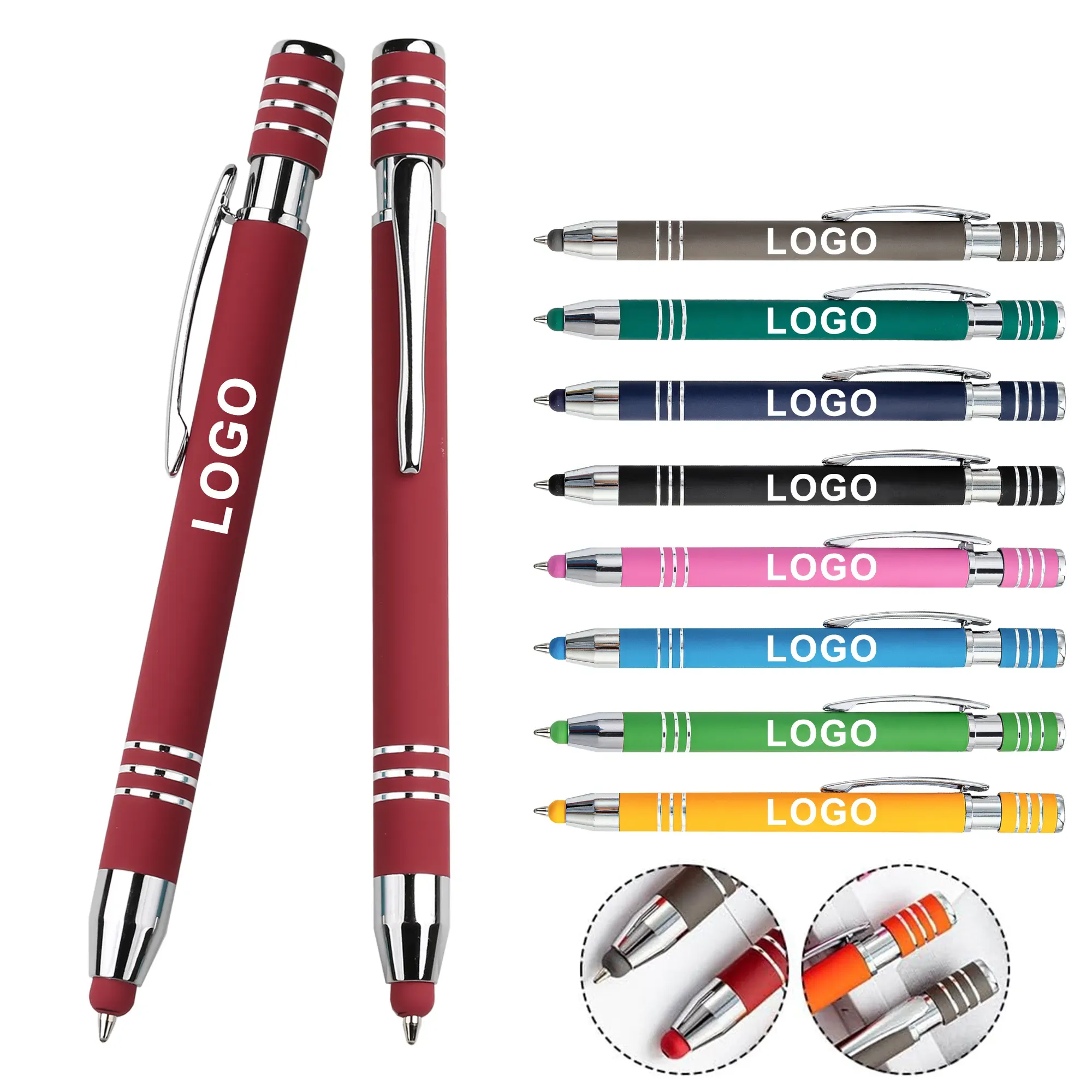 2 In 1 Metal Ballpoint Pen With Stylus 1